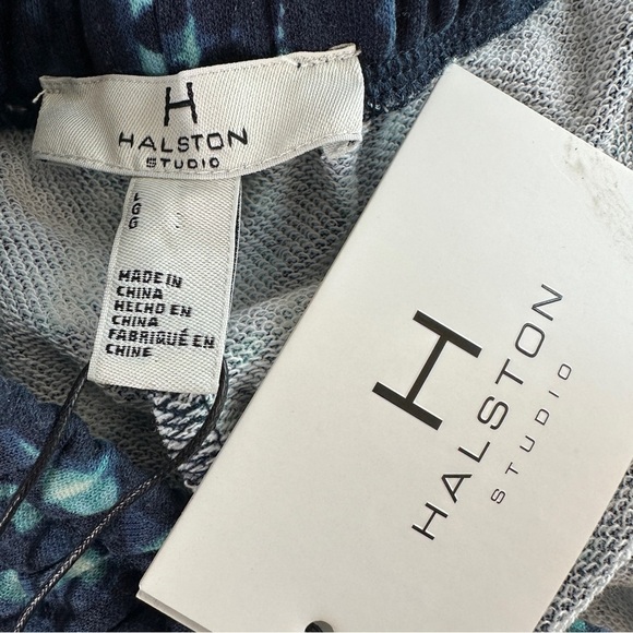 H by Halston Blue Tie-Dye Active Shorts NWT Large - Picture 4 of 4